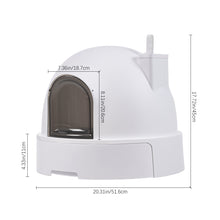 Load image into Gallery viewer, Large Enclosed Cat Litter Box
