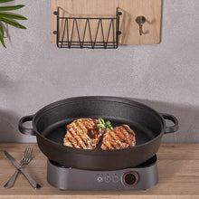 Load image into Gallery viewer, Black Pre-Seasoned Cast Iron Pan