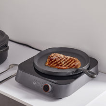 Load image into Gallery viewer, Black Cast-Iron Pan with Stay-Cool Handle