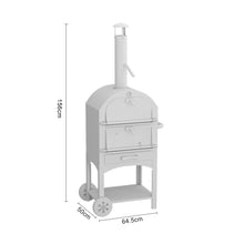 Load image into Gallery viewer, Pizza Makers & Ovens 3-in-1 Charcoal BBQ Grill with Chimney Outdoor Pizza Makers & Ovens Living and Home
