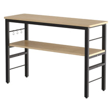 Load image into Gallery viewer, 2-Tier Microwave Stand Shelf Kitchen Organizer with Hooks Kitchen Shelves Living and Home