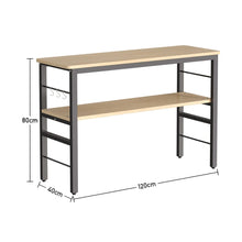 Load image into Gallery viewer, 2-Tier Microwave Stand Shelf Kitchen Organizer with Hooks Kitchen Shelves Living and Home