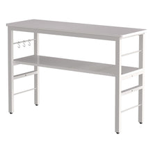 Load image into Gallery viewer, 2-Tier Microwave Stand Shelf Kitchen Organizer with Hooks Kitchen Shelves Living and Home