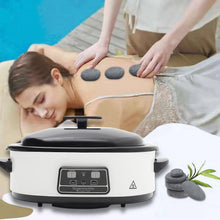 Load image into Gallery viewer, Basalt Massage Stone and Stainless Steel Heater Set for Spa Massage Stones Living and Home