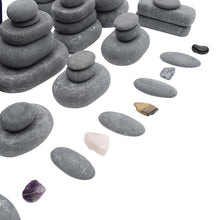 Load image into Gallery viewer, Basalt Massage Stone and Stainless Steel Heater Set for Spa Massage Stones Living and Home
