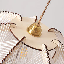 Load image into Gallery viewer, Lightsin Handcrafted Wooden LED Pendant Light with Modern Style Lightsin����