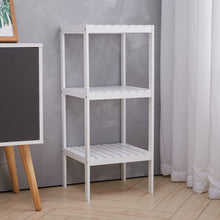 Load image into Gallery viewer, Elegant Three-Tier White Storage Rack for Living Room Organization Living and Home