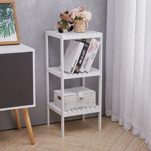 Load image into Gallery viewer, Elegant Three-Tier White Storage Rack for Living Room Organization Living and Home