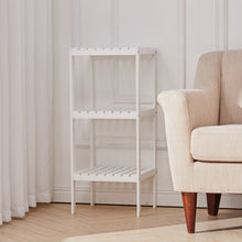 Load image into Gallery viewer, Elegant Three-Tier White Storage Rack for Living Room Organization Living and Home