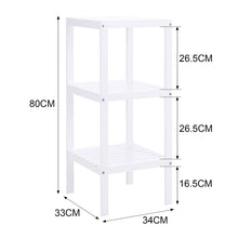 Load image into Gallery viewer, Elegant Three-Tier White Storage Rack for Living Room Organization Living and Home