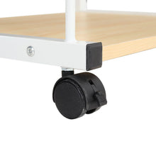 Load image into Gallery viewer, Versatile Mobile Printing Desk in Natural Wood Finish Living and Home