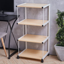 Load image into Gallery viewer, Versatile Mobile Printing Desk in Natural Wood Finish Living and Home