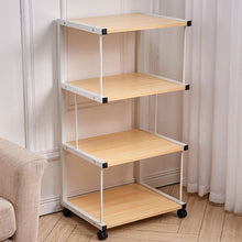 Load image into Gallery viewer, Versatile Mobile Printing Desk in Natural Wood Finish Living and Home