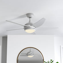 Load image into Gallery viewer, 52inch Reversible Ceiling Fan W/Light Remote Control 3/5 Blades 5 Speed Timer Ceiling Lights Living and Home White 5 Fans