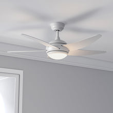 Load image into Gallery viewer, 52inch Reversible Ceiling Fan W/Light Remote Control 3/5 Blades 5 Speed Timer Ceiling Lights Living and Home