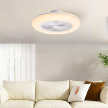 Load image into Gallery viewer, Round Acrylic LED Ceiling Light Fan with Remote Control