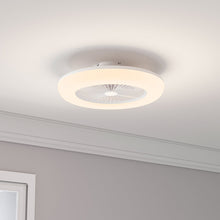 Load image into Gallery viewer, Dia. 55cm Ceiling Fan w/75W LED Light Adjustable 3-Wind Speed Remote Control Ceiling Lights Living and Home