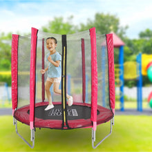 Load image into Gallery viewer, 4ft Height Trampoline with Safety Net and U Shape Legs Trampolines Living and Home Red