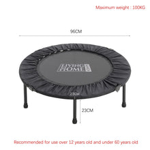 Load image into Gallery viewer, 38 Inch Black Foldable Round Exercise Trampoline Trampolines Living and Home