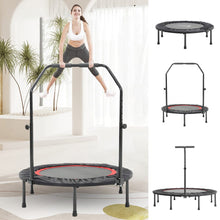 Load image into Gallery viewer, 38 Inch Black Foldable Round Exercise Trampoline Trampolines Living and Home