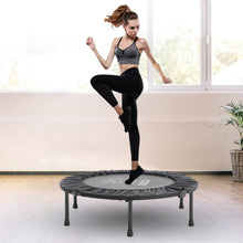 Load image into Gallery viewer, 38 Inch Black Foldable Round Exercise Trampoline Trampolines Living and Home