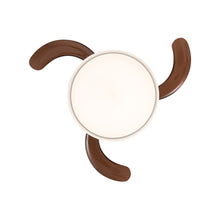 Load image into Gallery viewer, Modern Style Indoor Round Ceiling Fan with Light and Remote