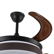 Load image into Gallery viewer, Modern Style Indoor Round Ceiling Fan with Light and Remote