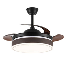 Load image into Gallery viewer, 42 Inch Modern Style Round Ceiling Fan Light Dimmable with Remote Ceiling Lights Living and Home