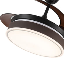 Load image into Gallery viewer, 42 Inch Modern Style Round Ceiling Fan Light Dimmable with Remote Ceiling Lights Living and Home
