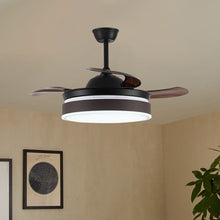 Load image into Gallery viewer, 42 Inch Modern Style Round Ceiling Fan Light Dimmable with Remote Ceiling Lights Living and Home