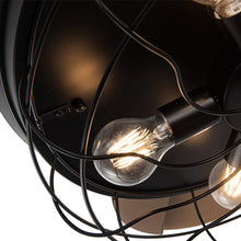 Load image into Gallery viewer, 42 Inch Caged Style Ceiling Fan Light ABS Blade Fan with Remote Ceiling Lights Living and Home
