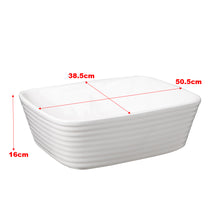 Load image into Gallery viewer, White Square Countertop Bathroom Sink Bowl Sink