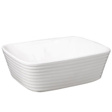 Load image into Gallery viewer, White Square Countertop Bathroom Sink Bowl Sink
