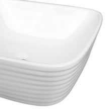 Load image into Gallery viewer, White Square Countertop Bathroom Sink Bowl Sink