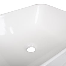 Load image into Gallery viewer, White Square Countertop Bathroom Sink Bowl Sink