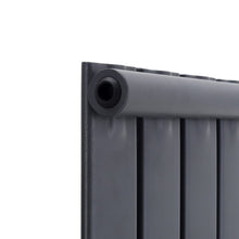 Load image into Gallery viewer, Steel Smoke Grey Vertical Tall Radiator with Single Panel, DM0380 Space Heaters Living and Home