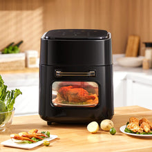 Load image into Gallery viewer, 11L Large Kitchen Air Fryer with Visible Front Window Air Fryers Living and Home Black
