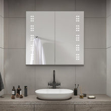 Load image into Gallery viewer, Frameless Double Door LED Bathroom Mirror Cabinet Bathroom Mirror Cabinets Living and Home