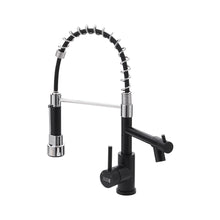 Load image into Gallery viewer, Stainless Steel Kitchen Faucet with Pull Down Spring Spout and Pot Filler