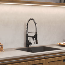 Load image into Gallery viewer, Stainless Steel Kitchen Faucet with Pull Down Spring Spout and Pot Filler