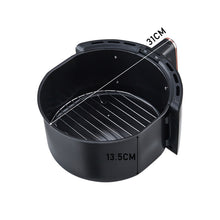 Load image into Gallery viewer, Livingandhome 8L Knob Air Fryer Black, DM0491