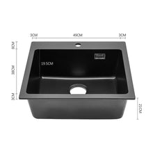Load image into Gallery viewer, Quartz Undermount Kitchen Sink Single Bowl Kitchen Sinks Living and Home