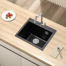 Load image into Gallery viewer, Quartz Undermount Kitchen Sink Single Bowl Kitchen Sinks Living and Home