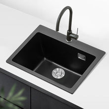 Load image into Gallery viewer, Quartz Undermount Kitchen Sink Single Bowl Living and Home 60cm W x 49cm D x 21cm H