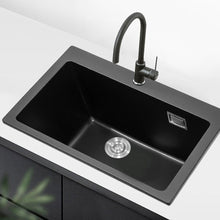 Load image into Gallery viewer, Quartz Undermount Kitchen Sink Single Bowl Kitchen Sinks Living and Home 73.5m W x 49cm D x 20cm H