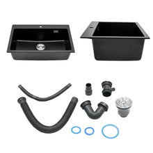 Load image into Gallery viewer, Quartz Undermount Kitchen Sink Single Bowl Kitchen Sinks Living and Home