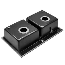 Load image into Gallery viewer, Quartz Undermount Kitchen Sink Double Bowl Black Kitchen Sinks Living and Home