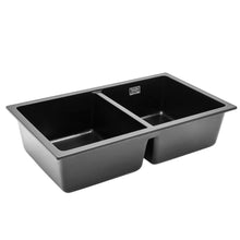 Load image into Gallery viewer, Quartz Double Bowl Undermount Kitchen Sink Living and Home
