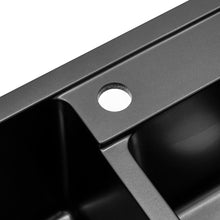 Load image into Gallery viewer, Undermount Double Bowl Quartz Kitchen Sink Black Kitchen Sinks Living and Home