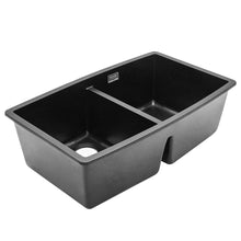 Load image into Gallery viewer, Black High-quality Equal Double Bowl Undermount Kitchen Sink Kitchen Sinks Living and Home